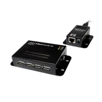 Logilink USB 2.0 Cat.5 Extender bis 50m mit 4-port Hub, POE