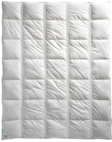 Billerbeck Duvet Climabalance Superlight Daunen, 160 x 210 cm - Nachhaltigkeit: Blauer Engel - DOWNPASS - Global Organic Textile Standard (GOTS) - Made in Switzerland - Responsible Down Standard (RDS) - Saison: Sommer - Füllgewicht: 200 g - Grösse: 160 x 