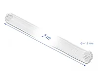 Delock Kabelschlauch Selbstschliessend, 2m x 19 mm Weiss - Detailfarbe: Weiss - Breite: 19 mm - Länge: 2 m - Produkttyp: Kabelschlauch - Ausstattung Kabelmanagement: Zuschneidbar - Lösbar - Wiederverwendbar - Verpackungseinheit: 1 Stück