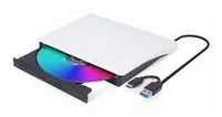 gembird DVW EXT SLIM DVD-USB-031 white USB-C3.1 DVD8x CD24x