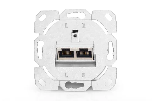 DIGITUS CAT 6A NETWORK OUTLET CLASS EA FLUSH VERTIKAL