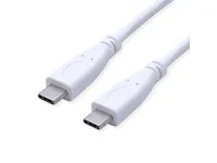 VALUE USB 3.2 Gen 2 Kabel, C-C, ST/ST, 4K UHD-1, 10Gbit/s, Emark, 100W, wei, 0,5 m