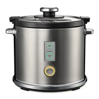 Solis Reiskocher mit automatischer Warmhaltefunktion 1.2 l - Funktionen: Kochen - Reis - Warmhalten - Detailfarbe: Grau - Leistung: 350 W - Warmhaltefunktion: Ja - Timerfunktion: Nein - Volumen: 1.2 l