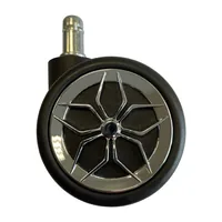 LC-Power Rollen LC-CASTERS-2-DRIFT 5er Set Chrom - Detailfarbe: Chrom