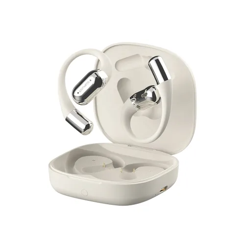 4smarts Open-Ear Bluetooth Kopfhörer SkyBuds AI Screen, beige
