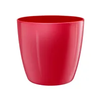 Elho Blumentopf Brussels Diamond rund 1.4 l, Lovely Red - Aufhängevorrichtung: Nein - Detailfarbe: Rot - Detailmaterial: Recycled Kunststoff - Grundmaterial: Kunststoff