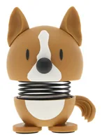 Hoptimist Aufsteller Corgi XS - Produkttyp: Aufsteller - Motiv: Hund - Detailfarbe: Braun - Weiss - Detailmaterial: Acrylnitril-Butadien-Styrol (ABS) - Stahl - Grundmaterial: Kunststoff - Metall