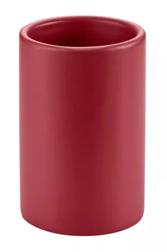 diaqua® Zahnputzbecher Zylo Kirschrot - Detailfarbe: Kirschrot - Detailmaterial: Keramik - Grundmaterial: Keramik