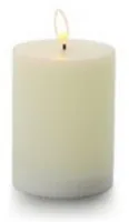 balthasar LED Zylinderkerze Rillen, Creme - Betriebsart: Batteriebetrieb - Fernbedienung: Nein - Aussenanwendung: Nein - Höhe: 10 cm - Timerfunktion: Ja - Set: Nein