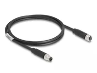 DeLOCK M8 3 pin Cable A-coded male to female PUR (TPU) 1 m