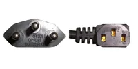 Diggelmann SPCABI10-1 power cable Black 1 m T12 C13 coupler