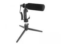 Delock Mikrofon Vlog Shotgun Set für Smartphones und DSLR Kameras - Typ: Einzelmikrofon - Bauweise: Desktop - Anwendungsbereich: Stereoaufnahme - Wandlerprinzip: Keine Angabe - Richtcharakteristik: Niere - Umschaltbare Richtcharakteristik: Nein