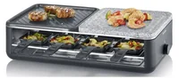 Severin Racletteofen Black Line Lite RG 2366 8 Personen - Anzahl Personen: 8 - Funktionen: Antihaftbeschichtung - Grillplatte - Raclette - Regelbarer Thermostat - Rutschfeste Füsse - Connect-System: Keine Angaben - Grillplatte: Keramik - Naturstein - Pfän