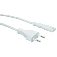 VALUE Netzkabel White 19.99.2095 Euro-Flach auf C7 Buchse 1.8m