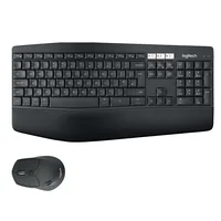 Logitech 920-008221 Tastatur Maus enthalten Universal RF Wireless + Bluetooth QWERTZ Deutsch Schwarz