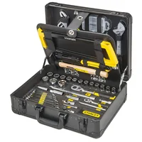 Stanley Werkzeug-Set 142-teilig - Anzahl Teile: 142 Stück - Werkzeugtyp: Schraubenausdreher - Zange - Produkttyp: Werkzeug-Etui - Anwendungsbereich: Universal