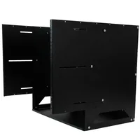 8U WALL-MOUNT RACK WITH SHELF .