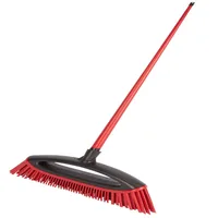 Vileda Pet Pro Always Clean broom Indoor Soft bristle Rubber, Polyethylene terephthalate (PET) Red, Black