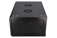 Extralink 4U 600X450 WALL-MOUNTED RACKMOUNT CABINET BLACK Wandmontiertes Regal Schwarz