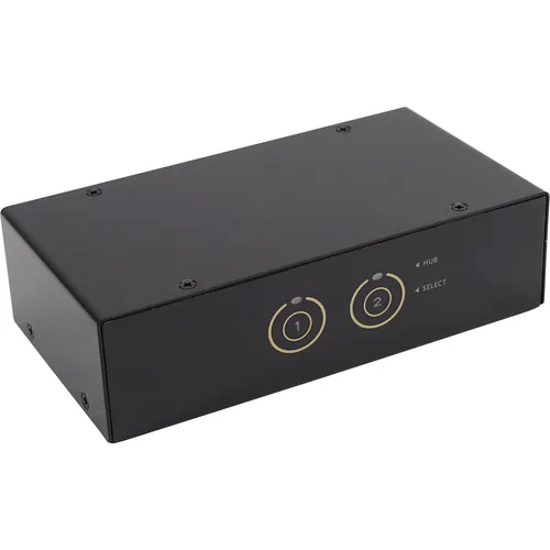 InLine Desktop KVM Switch 2 Port DisplayPort USB 3.0 Hub with Audio