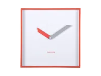 KARLSSON Wanduhr Cool Retro Cuadrado 28,3 x 28.3 cm, Scharlachrot - Uhrtyp: Analog - Betriebsart: Akkubetrieb - Batteriebetrieb - Funksignal: Nein - Funktionen: Zeit - Form: Quadrat - Detailfarbe: Rot - Scharlachrot
