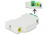 DeLOCK Optical Fiber Connection Box for DIN Rail 2 x SC Simplex or LC Duplex