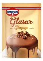 Dr.Oetker Zuckerglasur hell 125 g - Zertifikate: Keine Zertifizierung - Packungsgrösse: 125 g - Detailfarbe: Braun - Fairtrade: Nein - Bio: Nein