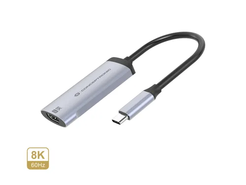 CONCEPTRONIC Adapter USB-C3.2->HDMI2.1 8K60Hz grau
