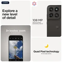 Motorola moto g77 17,3 cm (6.8") Double SIM hybride Android 16.0 5G USB Type-C 8 Go 256 Go 5200 mAh Noir