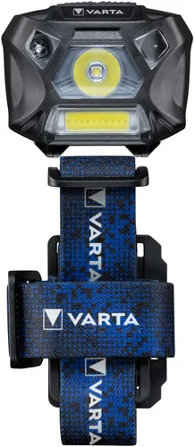 Varta WORK FLEX MOTION SENSOR H20 Schwarz, Blau Stirnband-Taschenlampe LED