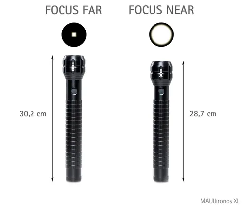 MAUL LED Taschenlampe Kronos XL 28,7cm 10W, bis zu 295m