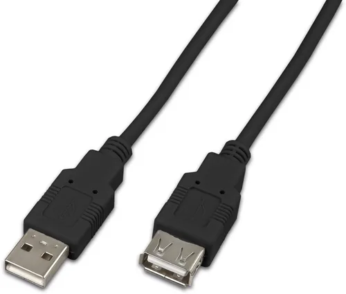 Wirewin USB 2.0-Verlängerungskabel  USB A - USB A 0.15 m - Kabeltyp: Verlängerungskabel - Detailfarbe: Schwarz - USB Standard: 2.0 (480 Mbps) - Länge: 0.15 m - USB Anschluss 2 (Endgerät): USB A - Geschlecht Anschluss 2 (Endgerät): Female (Buchse)