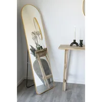 House Nordic Spiegel Madrid 40 x 150 cm, Gold - Tiefe: 3 cm - Breite: 40 cm - Höhe: 150 cm - Detailmaterial: Aluminium - Grundmaterial: Glas - Metall
