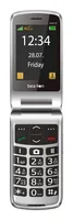 Beafon SL645 LTE - 4G, Silver Line, Großtastenklapphandy, schwarz-silber