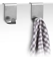 Zeller Present Handtuchhaken Inox Silber - Befestigung: Türe - Farbe: Silber - Material: Edelstahl
