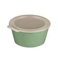 Koziol Schale Move Box mit Deckel 700 ml, Grün - Unterteilungsmöglichkeit: Nein - Material: Biozirkulärer Kunststoff - Detailfarbe: Grün - Set: Nein - Form: Rund