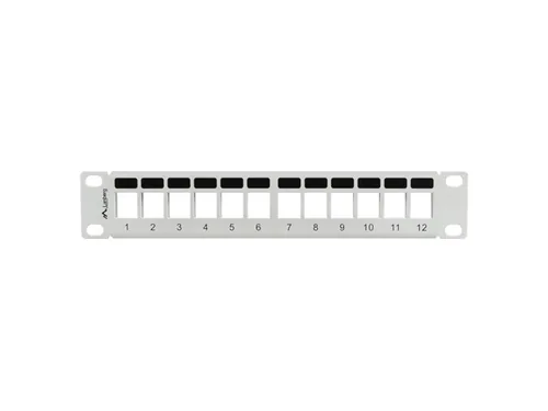 LANBERG 10 Patchpanel Blank 1U 12-Port Keystone Organizer g