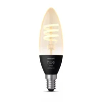 Philips Hue Leuchtmittel White Amb. Filament E14 Einzelpack - Lampensockel: E14 - Farbtemperatur Kelvin: 2200 bis 4500 K - Aussenanwendung: Nein - Gesamtleistung: 4.6 W - Leuchten Kategorie: Leuchtmittel - Lichtfarbe: Neutralweiss (NW) - Warmweiss (WW)