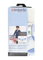 Brabantia Bügelbrettbezug Perfect Flow 135 cm x 45 cm - Bügelbrettbezug: Baumwolle (CO) - Zubehörtyp: Bügelbrettbezug - Detailfarbe: Weiss - Blau - Breite max.: 45 cm - Material: Baumwolle - Länge max.: 135 cm