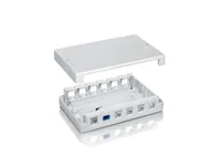 Equip Aufputzdose 12-Port Keystone weiß Polybeutel