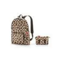 Reisenthel Rucksack mini maxi 14 l, Leo Macchiato - Volumen: 14 l - Rucksack Typ: Freizeit-Rucksack - Zielgruppe: Herren - Damen - Eigenschaften: Aus recyceltem Material - Zertifikate: Keine Zertifizierung - Helm Fixierung: Nein