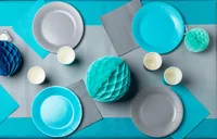 PRO nappe Einwegteller 23 cm, 20 Stück, Grau - Produkttyp: Einwegteller - Materialtyp: Papier - Material: Pappe - Detailfarbe: Grau - Verpackungseinheit: 20 Stück