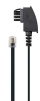 Schwaiger TAE Kabel TAE-N -> RJ11 6P4C 10m schwarz
