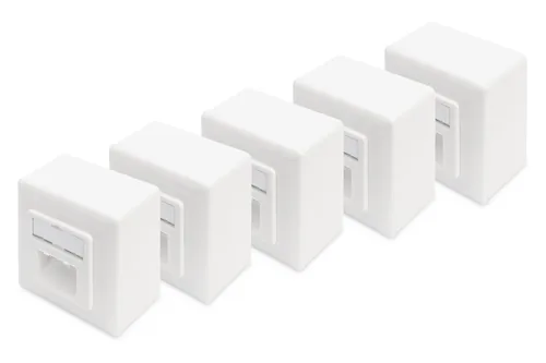 DIGITUS CAT 6 WALL OUTLET CLASS E FINERY 5 PACK IN