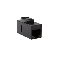 Logilink Keystone Kupplung 2X RJ45 UTP , Cat.5e, schwarz