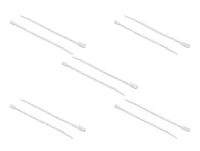 Delock Kabelbinder mit Befestigungsöse L 160 x B 4,8 mm weiß 10 Stück