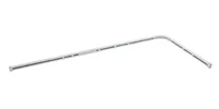diaqua® Duschvorhangschiene Special Winkel 170 x 75 cm - Breite: 170 cm - Höhe: 0 cm - Detailfarbe: Weiss - Produkttyp: Duschvorhangschiene - Detailmaterial: Aluminium - Grundmaterial: Metall