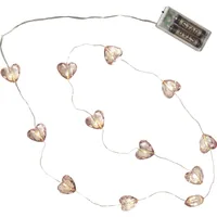 Star Trading Lichterkette Valentine Rosa - Betriebsart: Batteriebetrieb - Leuchten Kategorie: Dekolicht - Lampensockel: Keine - Leuchtenfarbe: Rosa - Aussenanwendung: Nein - Lichtfarbe: Warmweiss (WW)