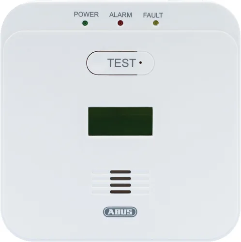 Abus Kohlenmonoxidmelder COWM510 mit Display - Typ: CO-Melder - Alarmierung: Akustisch - Set: Nein - Anwendungsbereich: Indoor - Produktart: Alarmsirene - Vandalenschutz: Nein