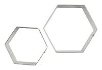 Zenker Guetzli-Ausstecher-Set Fussball Hexagon - Detailfarbe: Silber - Materialtyp: Metall - Material: Blech - Set: Ja - Stehkeks: Nein - Verpackungseinheit: 2 Stück